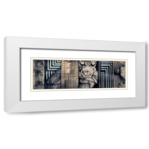 Industrial Strength White Modern Wood Framed Art Print with Double Matting by PI Studio