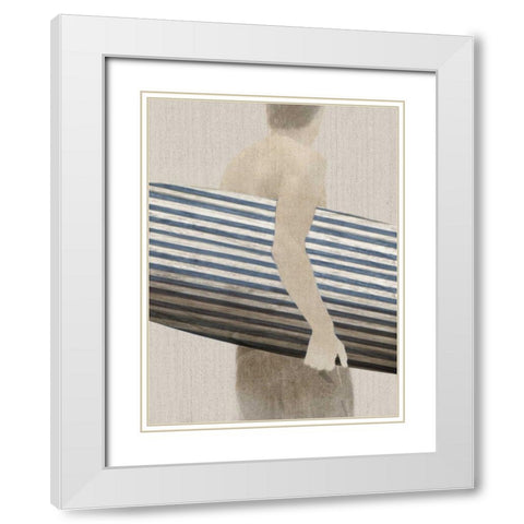 Little Luxury I White Modern Wood Framed Art Print with Double Matting by PI Studio