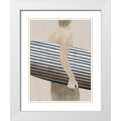 Little Luxury I White Modern Wood Framed Art Print with Double Matting by PI Studio