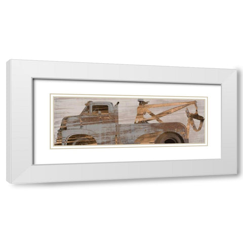 Memoir White Modern Wood Framed Art Print with Double Matting by PI Studio