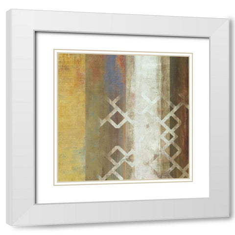 Pagenum II White Modern Wood Framed Art Print with Double Matting by PI Studio