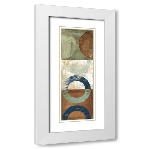 Hope to Taupe I White Modern Wood Framed Art Print with Double Matting by PI Studio