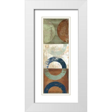 Hope to Taupe I White Modern Wood Framed Art Print with Double Matting by PI Studio