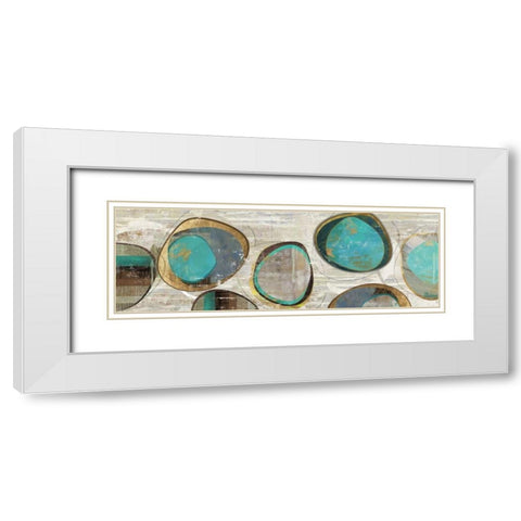 Stem Speckled I White Modern Wood Framed Art Print with Double Matting by PI Studio