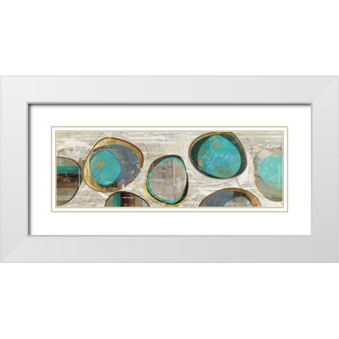 Stem Speckled I White Modern Wood Framed Art Print with Double Matting by PI Studio