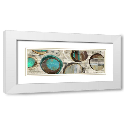 Stem Speckled II White Modern Wood Framed Art Print with Double Matting by PI Studio