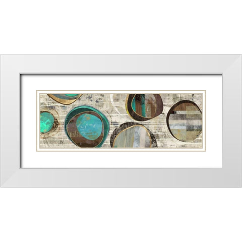 Stem Speckled II White Modern Wood Framed Art Print with Double Matting by PI Studio