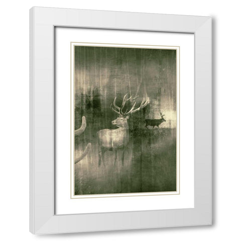 Open Plain White Modern Wood Framed Art Print with Double Matting by PI Studio