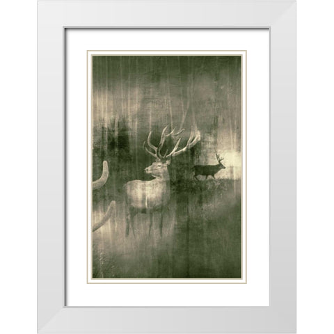 Open Plain White Modern Wood Framed Art Print with Double Matting by PI Studio