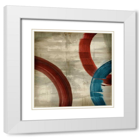 Moonlighting I White Modern Wood Framed Art Print with Double Matting by PI Studio