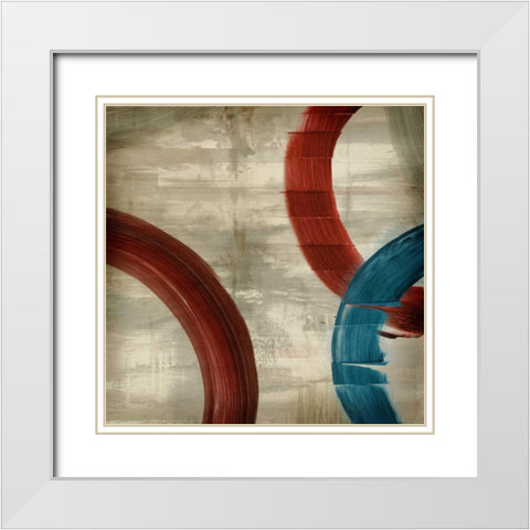 Moonlighting I White Modern Wood Framed Art Print with Double Matting by PI Studio