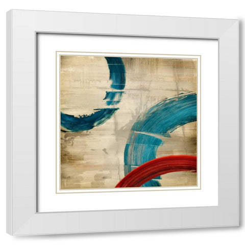 Moonlighting II White Modern Wood Framed Art Print with Double Matting by PI Studio