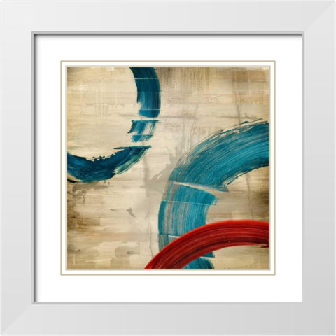 Moonlighting II White Modern Wood Framed Art Print with Double Matting by PI Studio