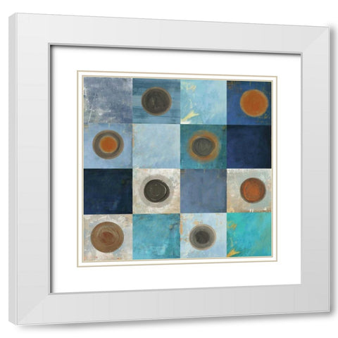 Vanguard White Modern Wood Framed Art Print with Double Matting by PI Studio