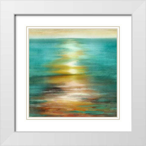 Under Brilliance White Modern Wood Framed Art Print with Double Matting by PI Studio