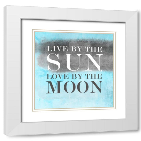 Live BG II White Modern Wood Framed Art Print with Double Matting by PI Studio