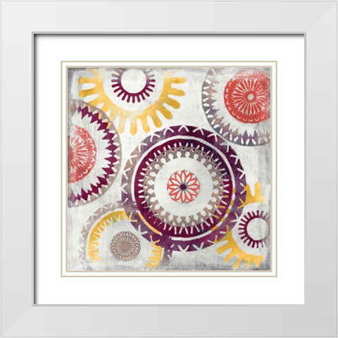 Play White Modern Wood Framed Art Print with Double Matting by PI Studio