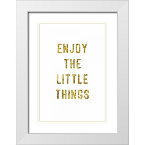 Lip Love White Modern Wood Framed Art Print with Double Matting by PI Studio