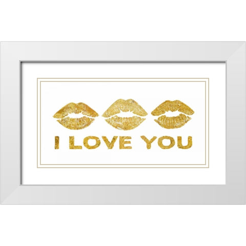 You are my sunshine Border White Modern Wood Framed Art Print with Double Matting by PI Studio
