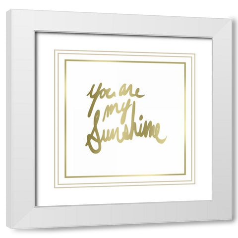 You are worth it all Border White Modern Wood Framed Art Print with Double Matting by PI Studio