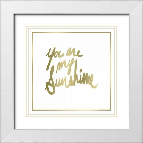 You are worth it all Border White Modern Wood Framed Art Print with Double Matting by PI Studio