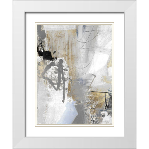 Chromatized II White Modern Wood Framed Art Print with Double Matting by Piovan, Maurizio
