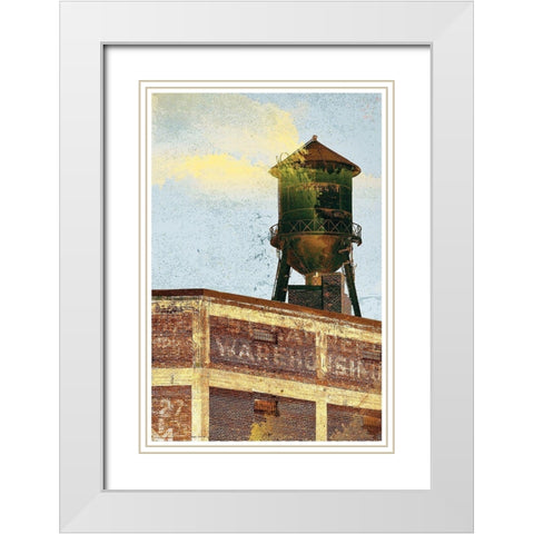 Warehouse White Modern Wood Framed Art Print with Double Matting by Normand, Pascal