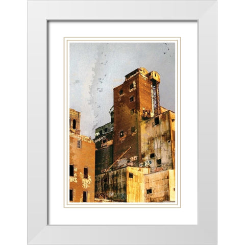 Bunker West White Modern Wood Framed Art Print with Double Matting by Normand, Pascal