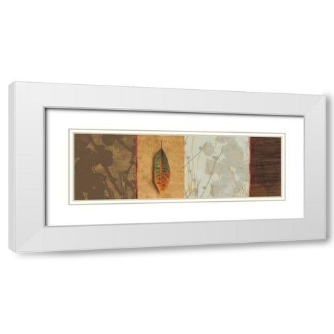 Leaf Song White Modern Wood Framed Art Print with Double Matting by Pearce, Allison