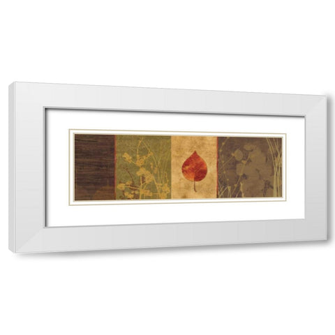 Singing Garden White Modern Wood Framed Art Print with Double Matting by Pearce, Allison