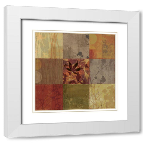 Botanical Reflections - Oversize White Modern Wood Framed Art Print with Double Matting by Pearce, Allison