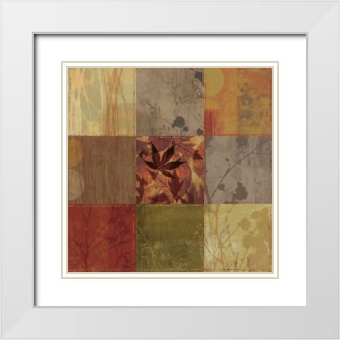 Botanical Reflections - Oversize White Modern Wood Framed Art Print with Double Matting by Pearce, Allison