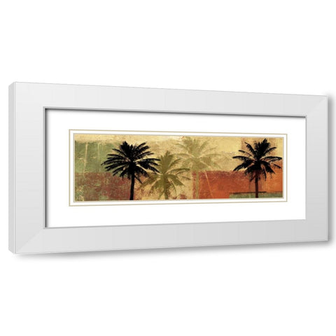 Oceanview II White Modern Wood Framed Art Print with Double Matting by Pearce, Allison