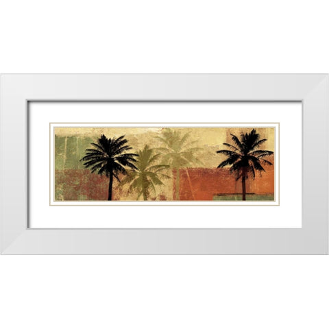 Oceanview II White Modern Wood Framed Art Print with Double Matting by Pearce, Allison