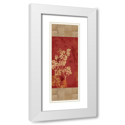 Peek a Boo II White Modern Wood Framed Art Print with Double Matting by Pearce, Allison