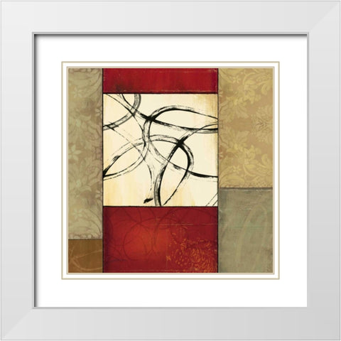 Joie de Vivre I White Modern Wood Framed Art Print with Double Matting by Pearce, Allison