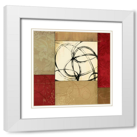 Joie de Vivre II White Modern Wood Framed Art Print with Double Matting by Pearce, Allison