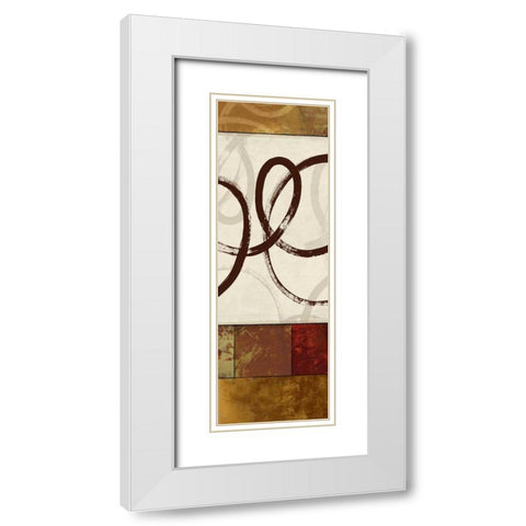 Symphony I  White Modern Wood Framed Art Print with Double Matting by Pearce, Allison