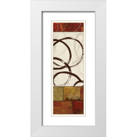Symphony II White Modern Wood Framed Art Print with Double Matting by Pearce, Allison