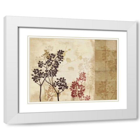 Blossoming II  White Modern Wood Framed Art Print with Double Matting by Pearce, Allison