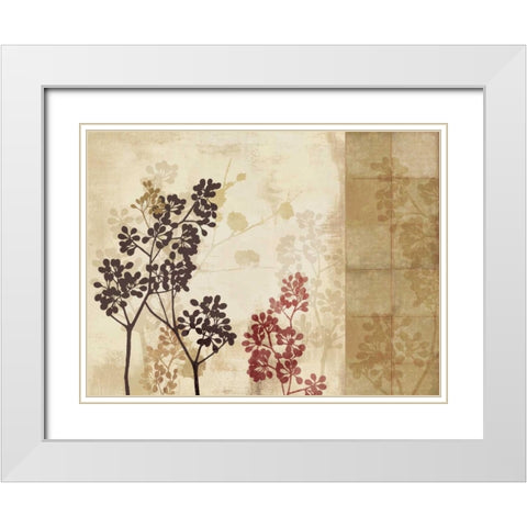 Blossoming II  White Modern Wood Framed Art Print with Double Matting by Pearce, Allison