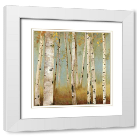 Eco I White Modern Wood Framed Art Print with Double Matting by Pearce, Allison