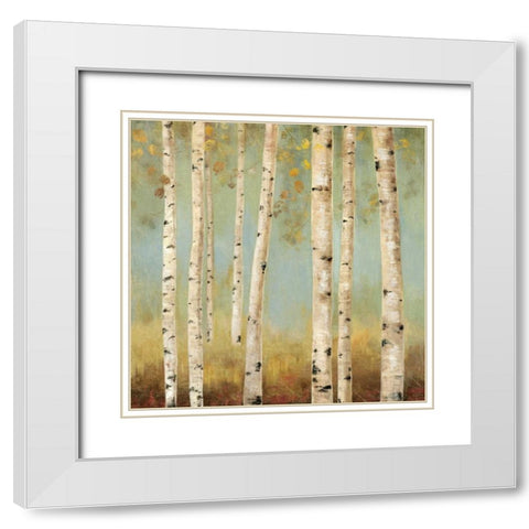 Eco II White Modern Wood Framed Art Print with Double Matting by Pearce, Allison