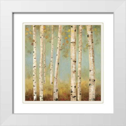 Eco II White Modern Wood Framed Art Print with Double Matting by Pearce, Allison