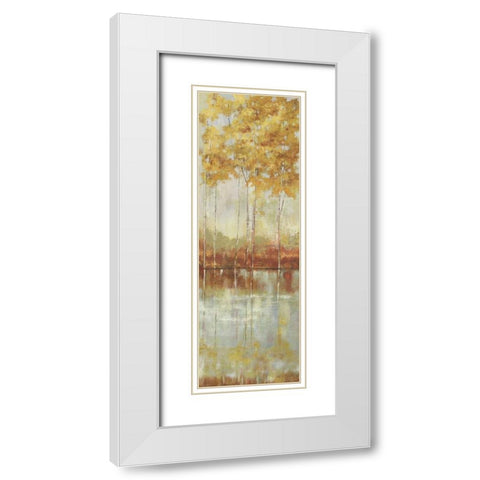 Reflections I White Modern Wood Framed Art Print with Double Matting by Pearce, Allison