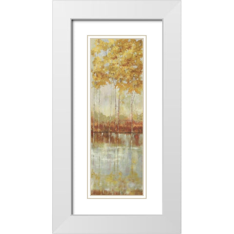 Reflections I White Modern Wood Framed Art Print with Double Matting by Pearce, Allison