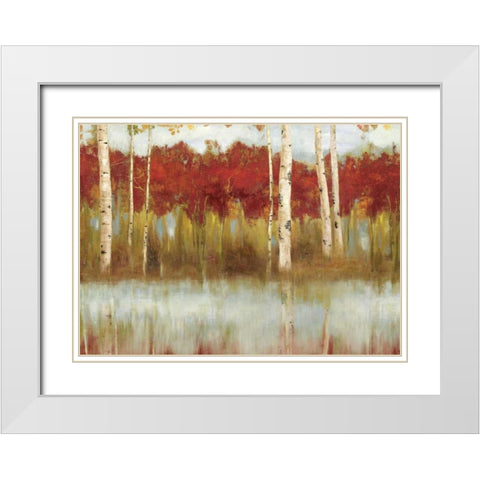 The Edge I White Modern Wood Framed Art Print with Double Matting by Pearce, Allison