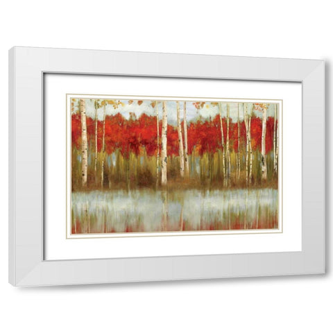 The Edge White Modern Wood Framed Art Print with Double Matting by Pearce, Allison