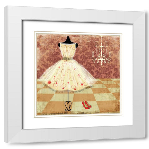 All Dressed White Modern Wood Framed Art Print with Double Matting by Pearce, Allison