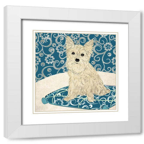 Francesca White Modern Wood Framed Art Print with Double Matting by Pearce, Allison